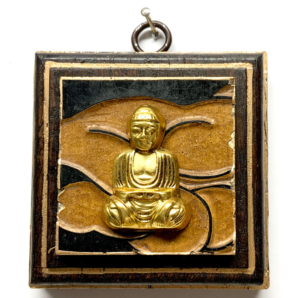 Wooden Frame with Buddha on Coromandel (3.25