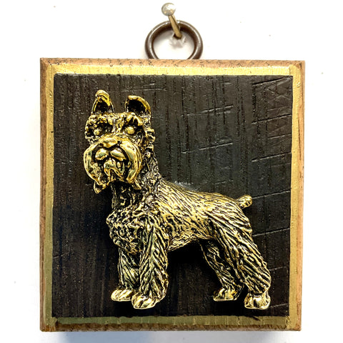 Bourbon Barrel Frame with Schnauzer (2.5