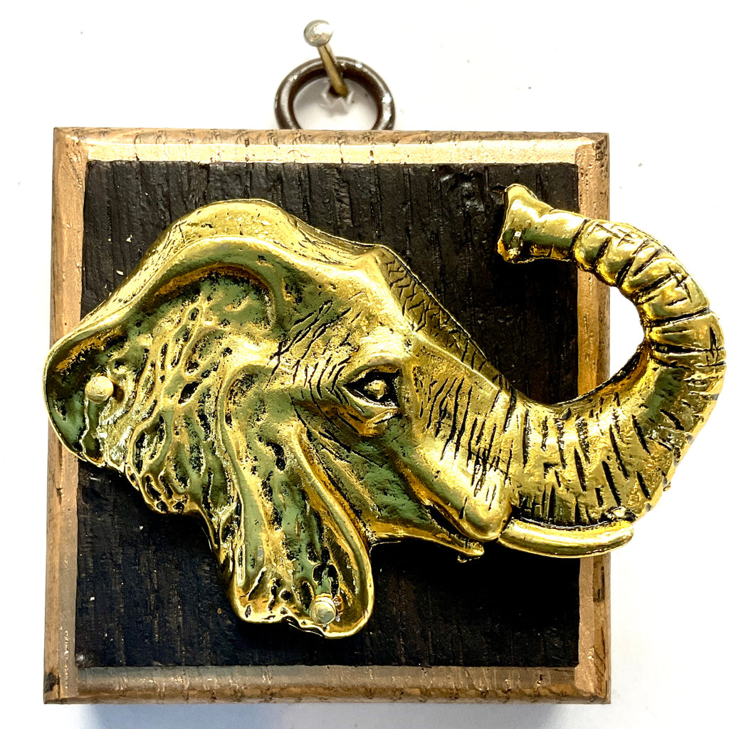 Bourbon Barrel Frame with Elephant (2.5