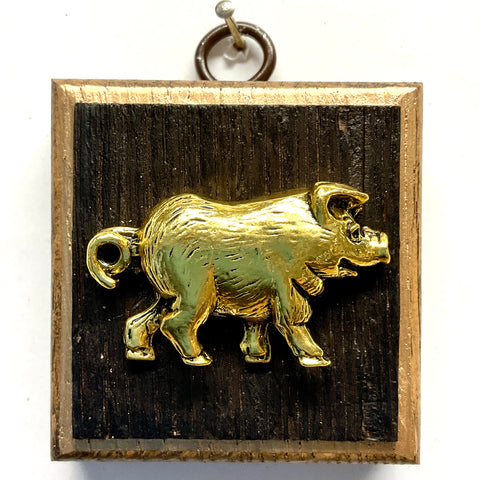 Bourbon Barrel Frame with Pig (2.5