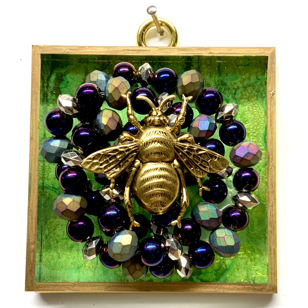 Acrylic Frame with Grande Bee on Necklace / Slight Imperfections (3