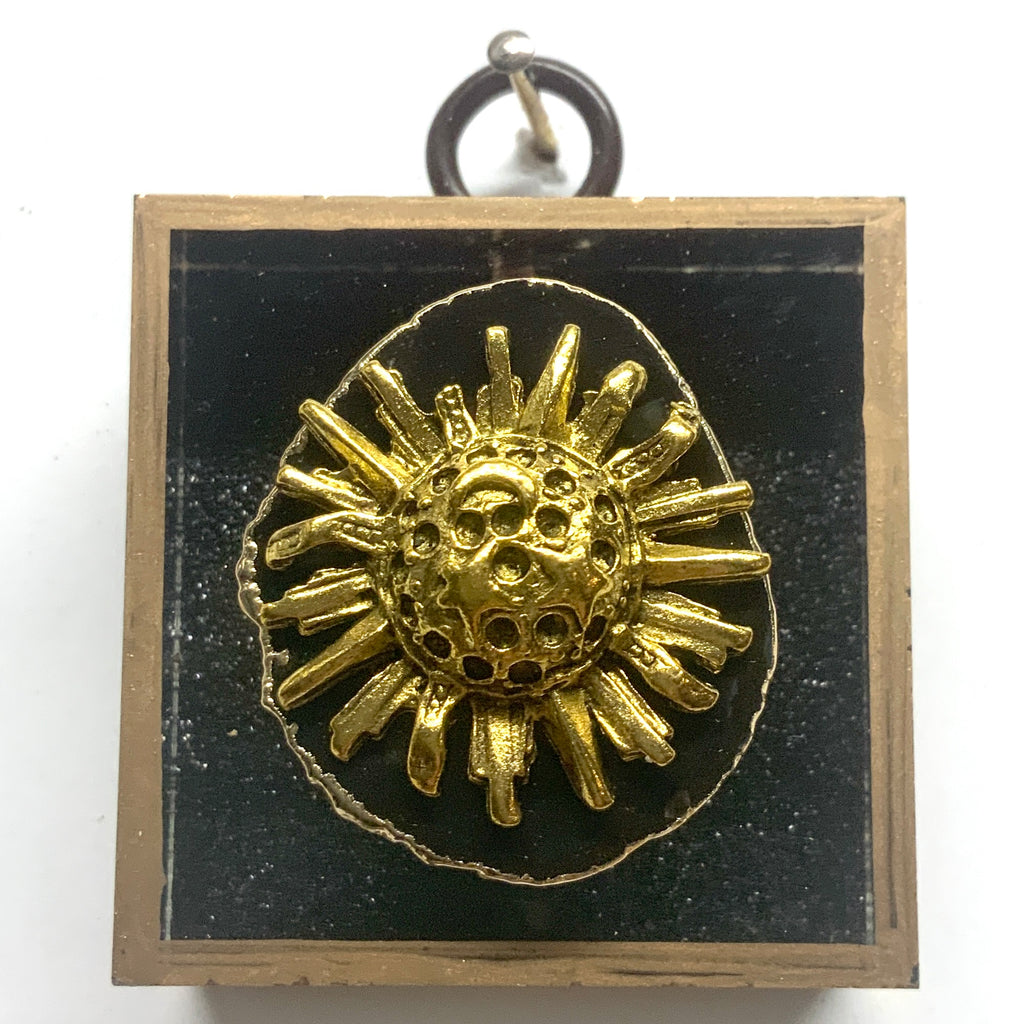 Acrylic Frame with Sun on Agate / Slight Imperfections (2