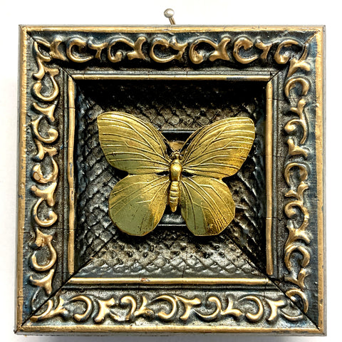 Painted Frame with Butterfly (3.75