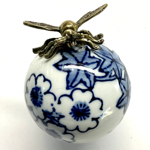 Ceramic Ball Frame with Bee / Slight Imperfections (2.25