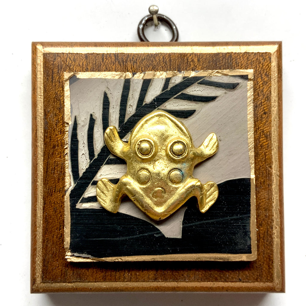 Wooden Frame with Frog on Coromandel (3.25