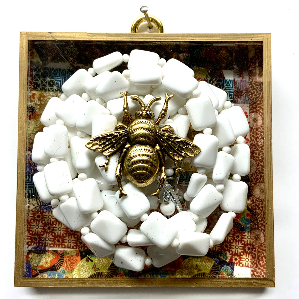 Acrylic Frame with Grande Bee on Necklace / Slight Imperfections (4