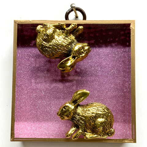 Acrylic Frame with Bunnies / Slight Imperfections (3