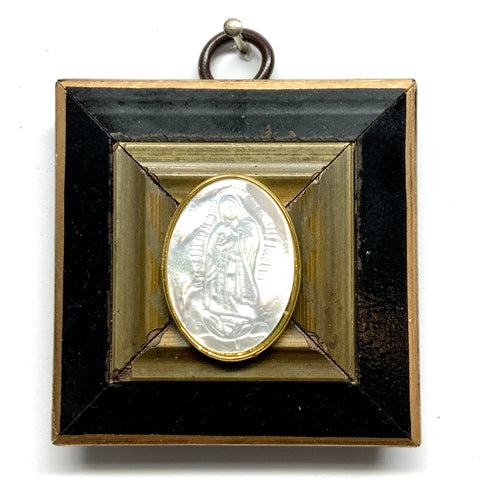 Lacquered Frame with Mother Mary (2.5” wide)