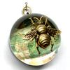 Acrylic Dome Frame with Grande Bee on Mulberry Paper / Slight Imperfections (2.5