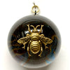 Acrylic Dome Frame with Grande Bee on Marbled Paper / Slight Imperfections (3