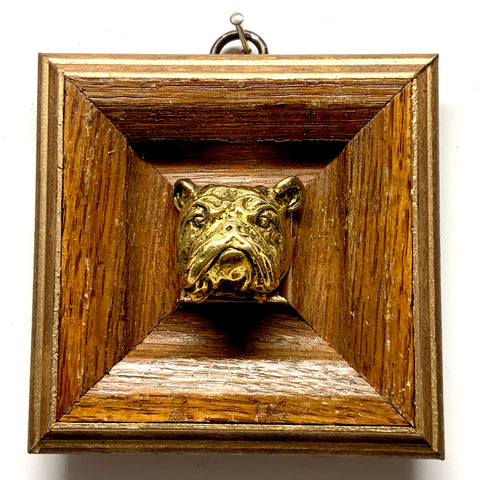 Wooden Frame with Bulldog (3.75