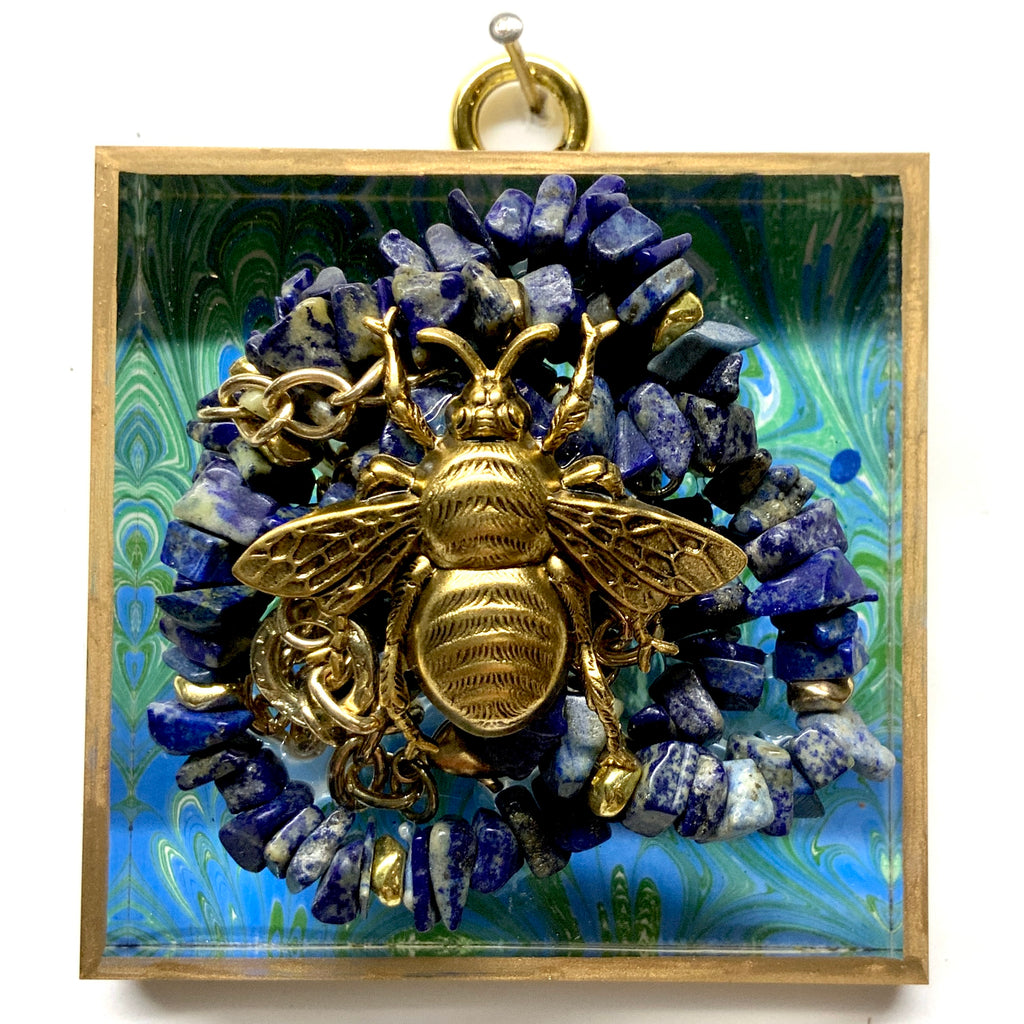 Acrylic Frame with Grande Bee on Necklace / Slight Imperfections (3