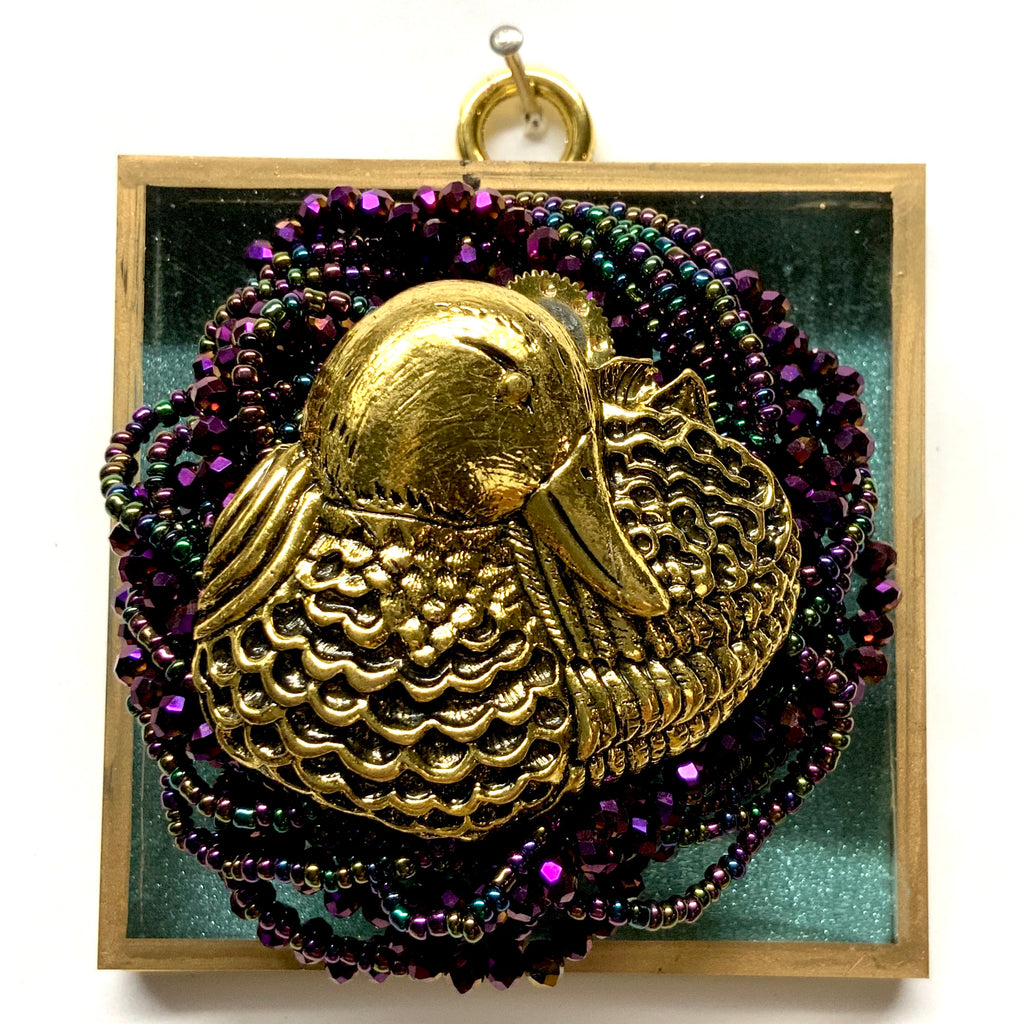 Acrylic Frame with Duck on Necklace / Slight Imperfections (3
