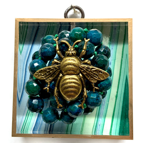 Acrylic Frame with Grande Bee on Necklace / Slight Imperfections (3