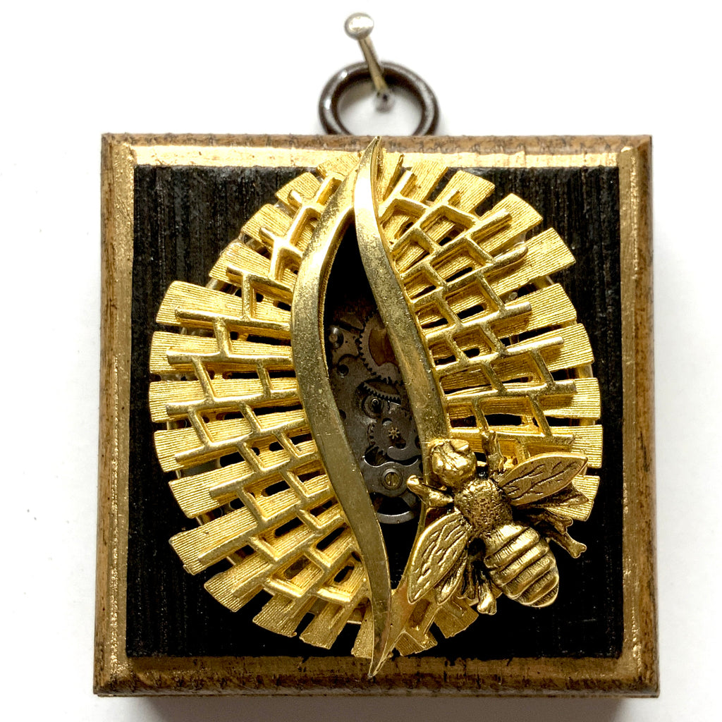 Bourbon Barrel Frame with Napoleonic Bee on Brooch (2.5