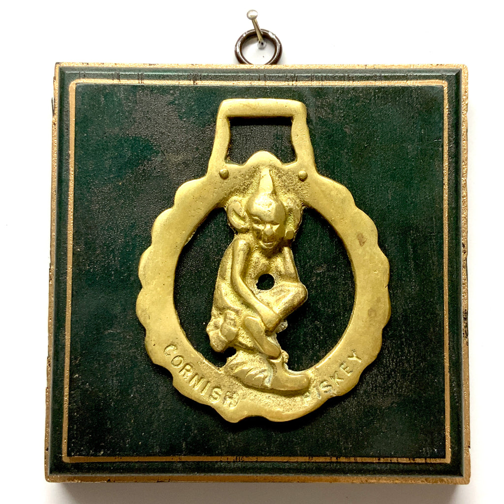 Painted Frame with Horse Brass (5