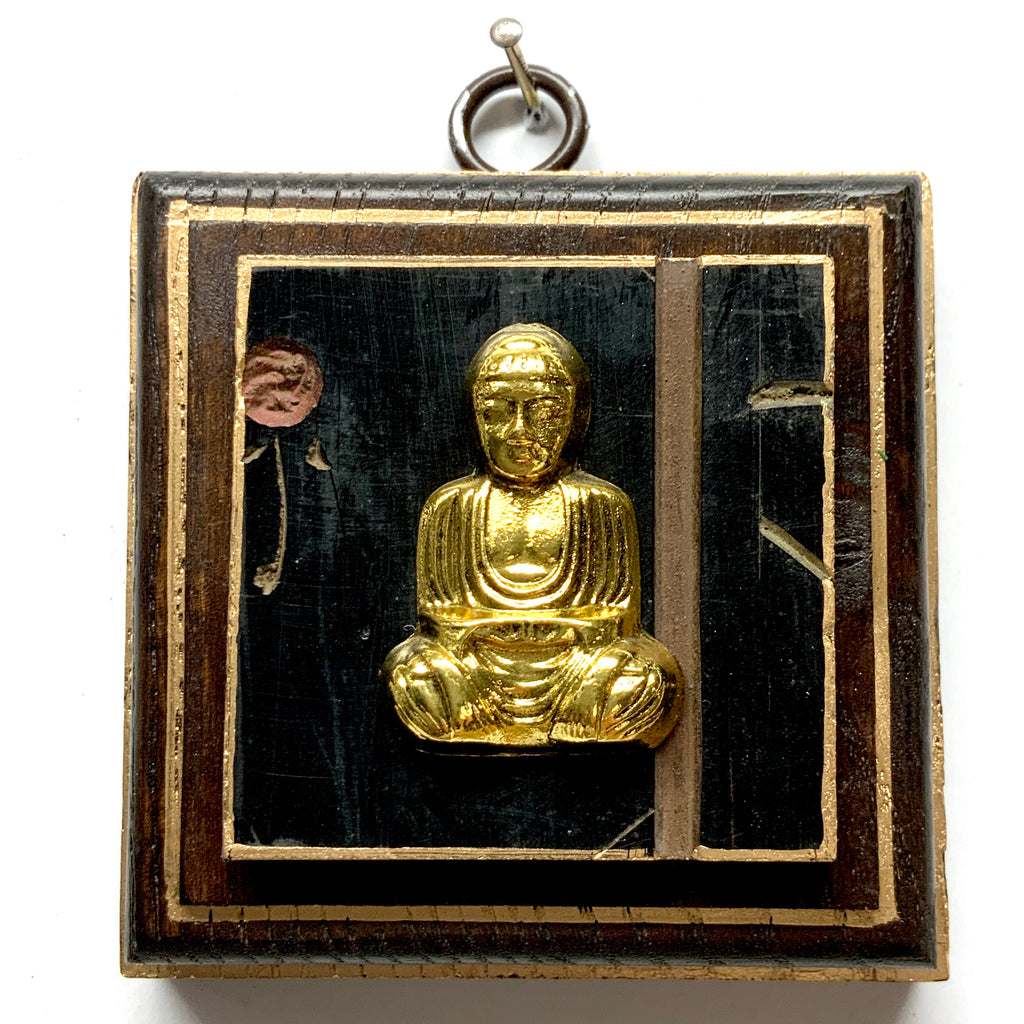 Wooden Frame with Buddha on Coromandel (3.25