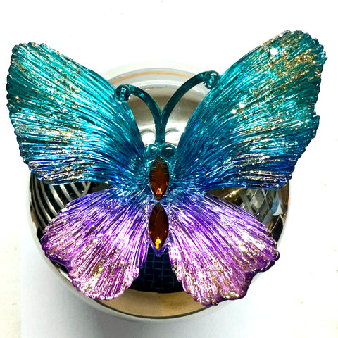 Gazing Ball with Butterfly (6” wide)