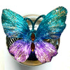 Gazing Ball with Butterfly (6” wide)