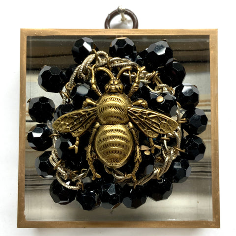 Acrylic Frame with Grande Bee on Necklace / Slight Imperfections (3