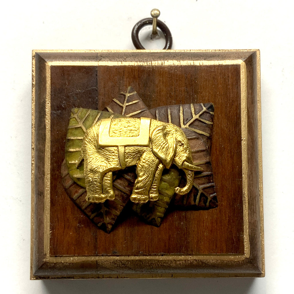 Mahogany Frame with Elephant (3” wide)