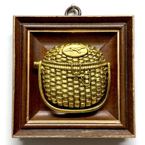 Wooden Frame with Nantucket Basket (4