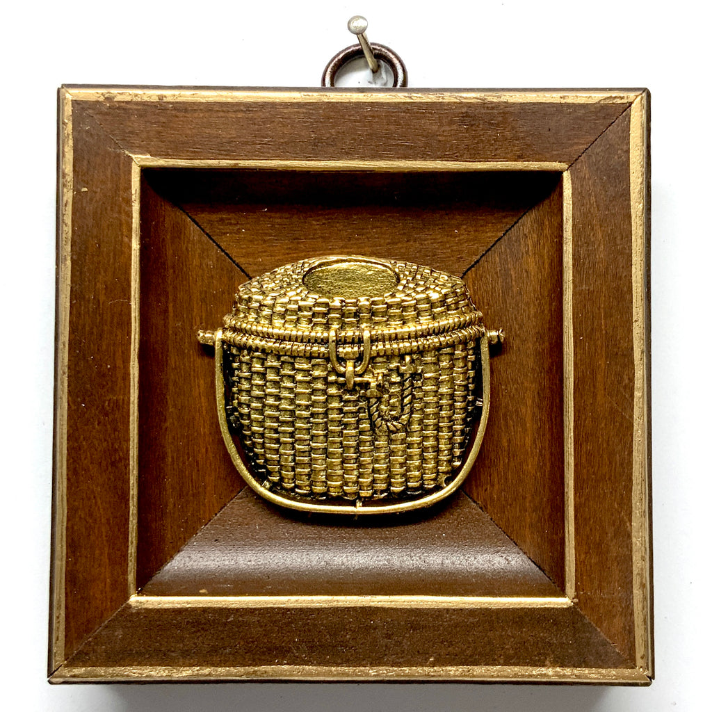 Wooden Frame with Nantucket Basket (3.75
