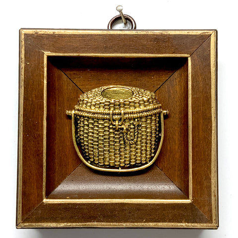 Wooden Frame with Nantucket Basket (3.75