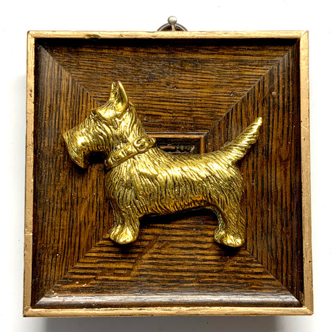 Wooden Frame with Terrier (3.75