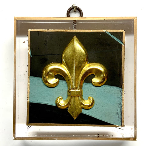 Acrylic Frame with Fleur-de-lis on Coromandel / Slight Imperfections (4