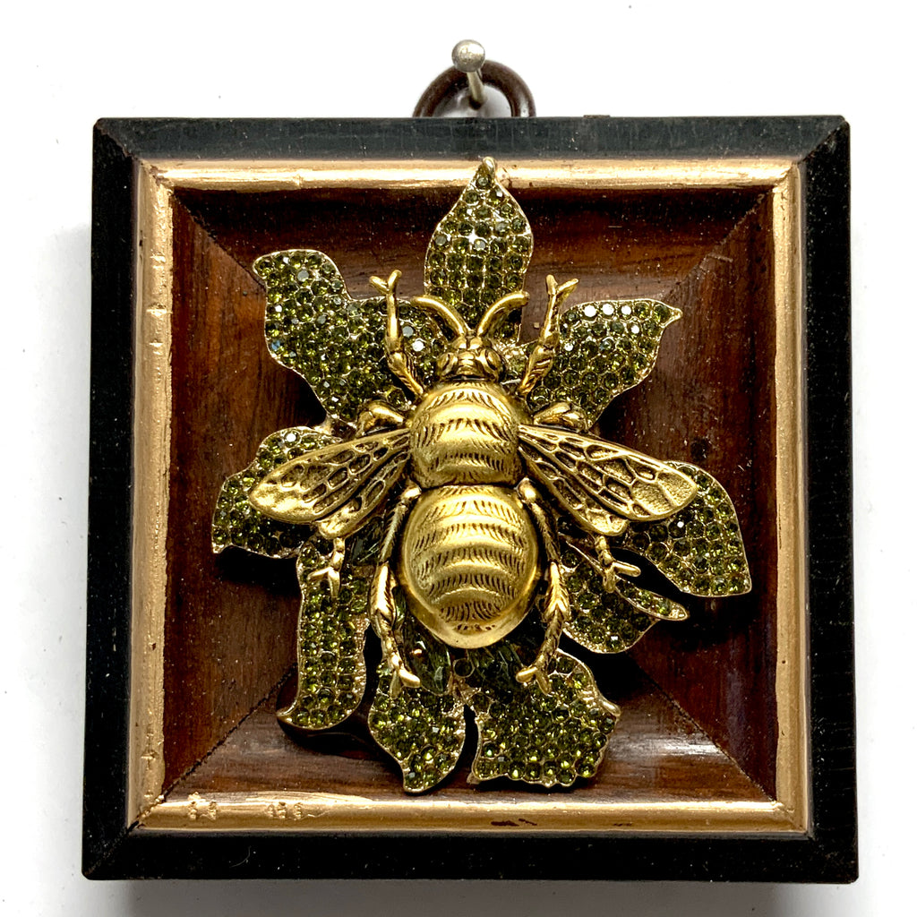 Lacquered Frame with Grande Bee on Brooch (3