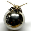 Mirrored Gazing Ball Frame with Bee (2