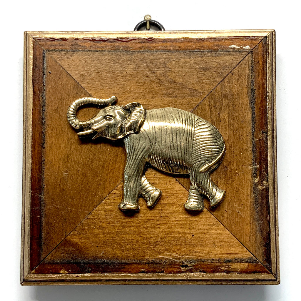 Wooden Frame with Elephant (4.25” wide)