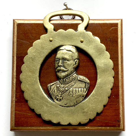 Wooden Frame with Horse Brass (4