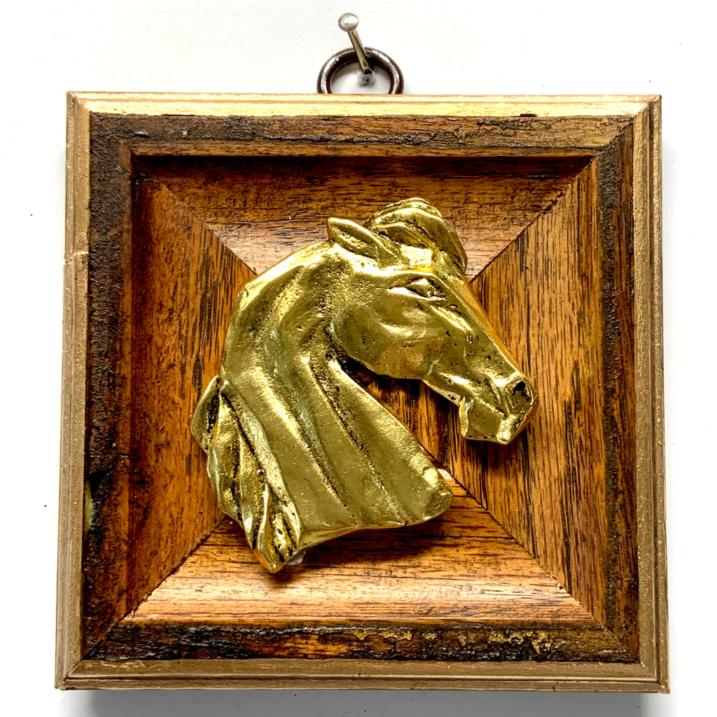 Wooden Frame with Horse (4