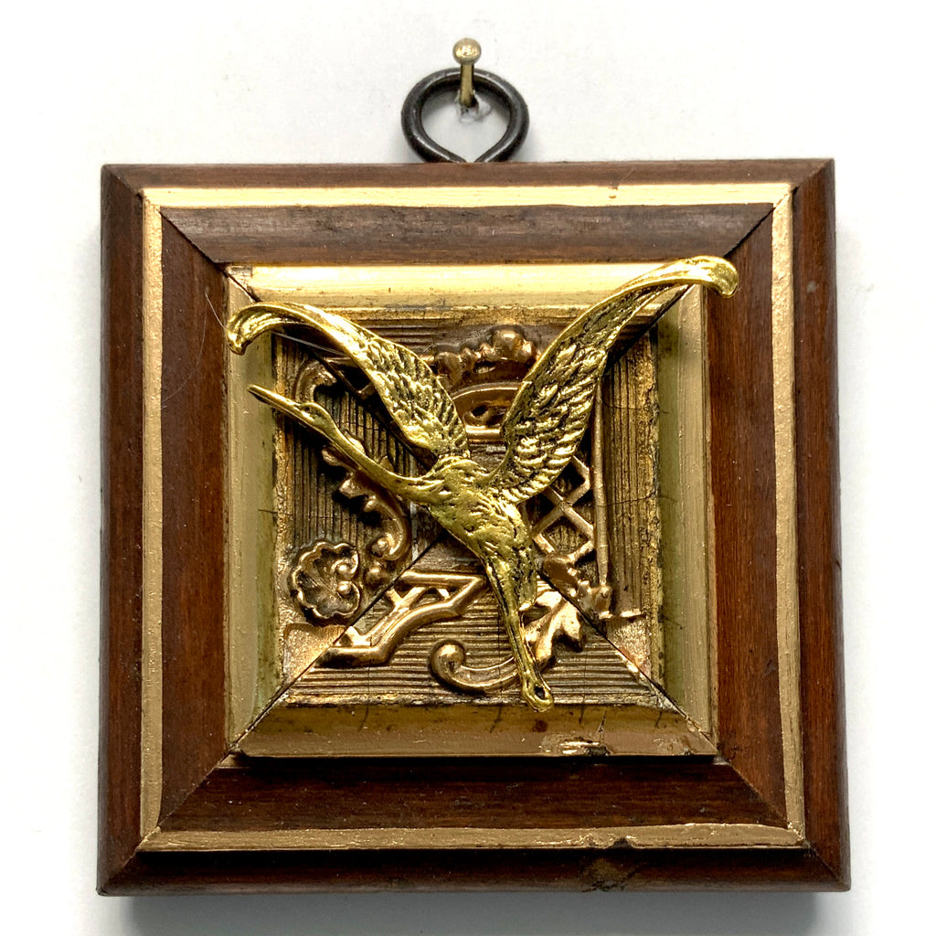 Wooden Frame with Crane (3.25” wide)