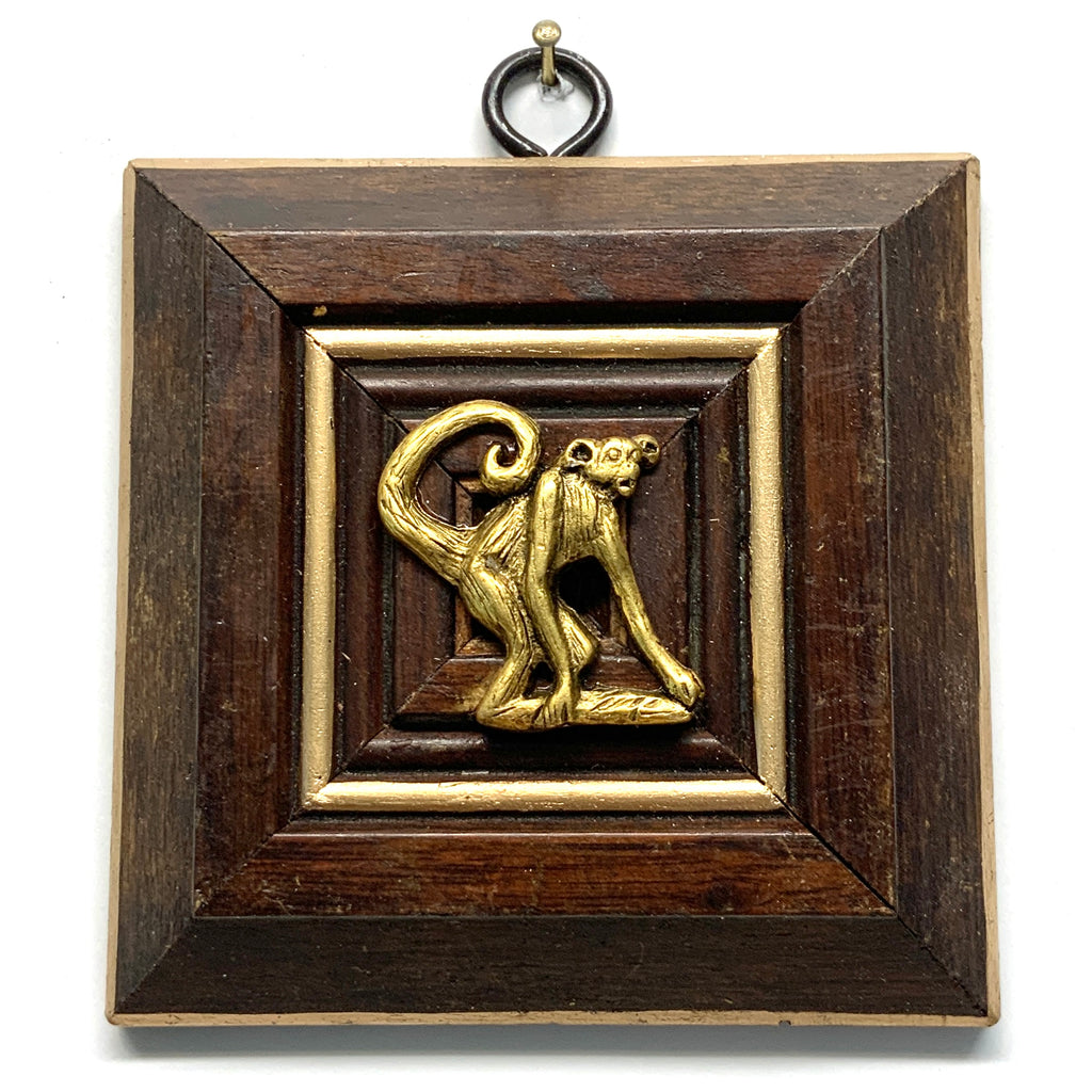 Wooden Frame with Monkey (3.75” wide)