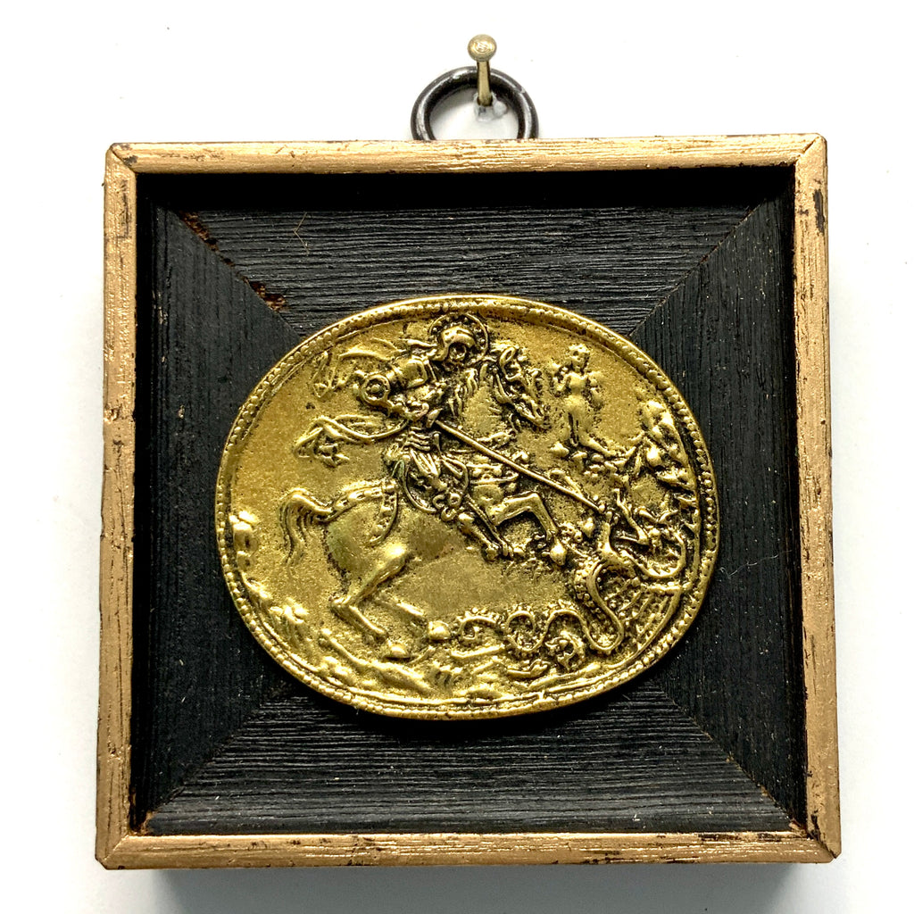 Wooden Frame with Saint George and the Dragon (3” wide)