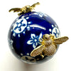 Ceramic Ball with Sparkle Bees (2.25” wide)