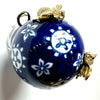 Ceramic Ball with Sparkle Bees (2.25” wide)