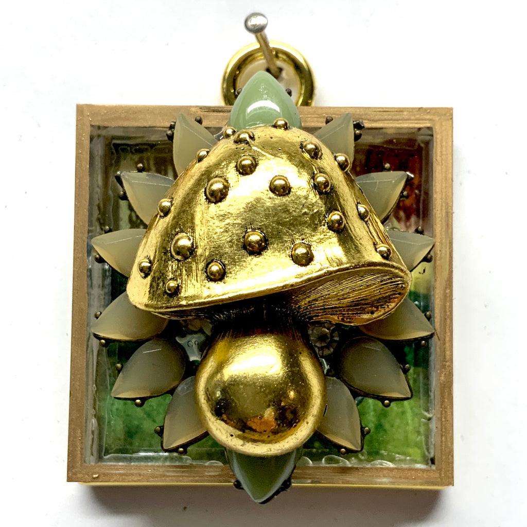 Acrylic Frame with Mushroom on Brooch / Slight Imperfections (2