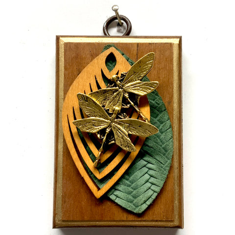 Wooden Frame with Dragonflies (2.5