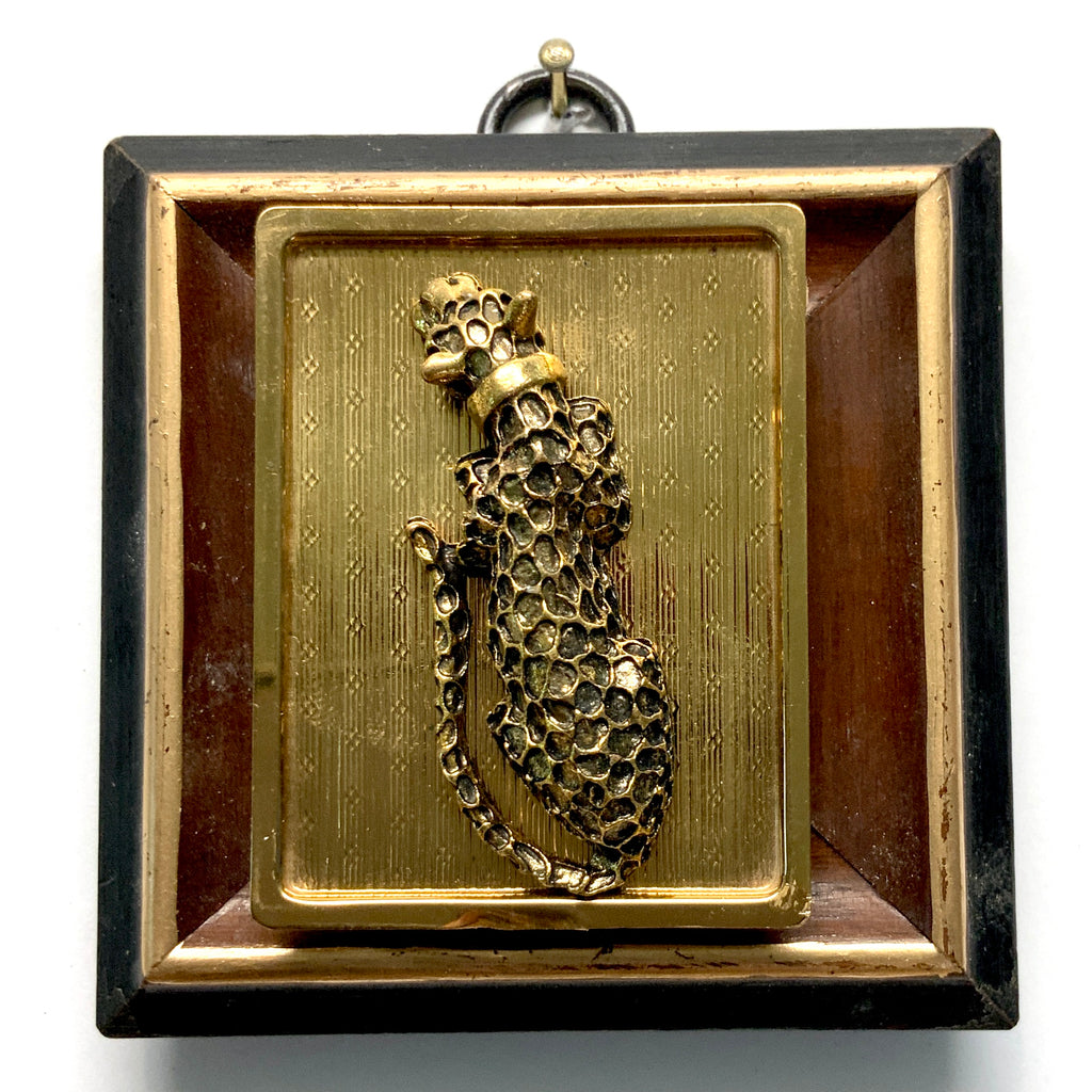 Wooden Frame with Leopard (3” wide)