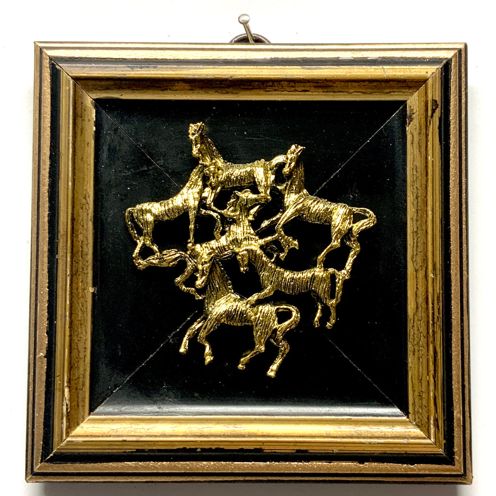 Gilt Frame with Horses (5