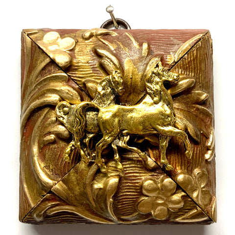Gilt Frame with Horses (3.25