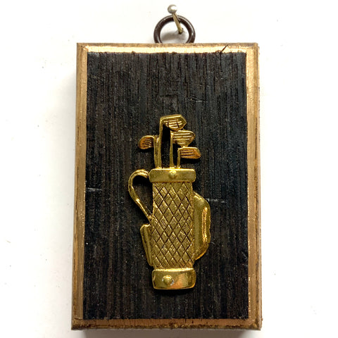 Bourbon Barrel Frame with Golf Bag (2.5