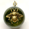 Acrylic Dome Frame with Grande Bee on Marbled Paper / Slight Imperfections (2.5