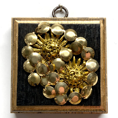 Bourbon Barrel Frame with Suns on Necklace (3.25