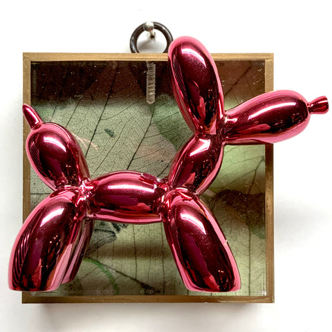 Acrylic Frame with Balloon Dog on Mulberry Paper / Slight Imperfections (3