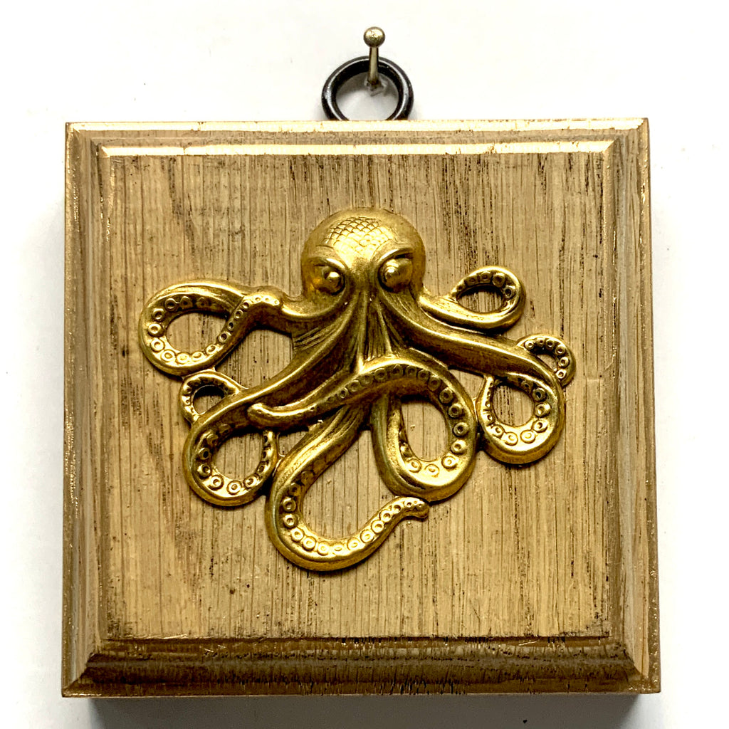 Wooden Frame with Octopus (3.5” wide)
